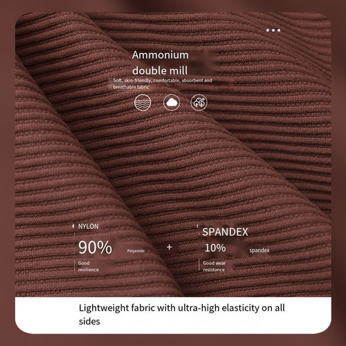 Seamless Ribbed Women Workout Outfits Yoga Leggings Sets Running Fitness - Picture 7 of 14