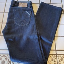 ROCKABILLY MEN’S JEANS BLUE SIZE 31W 32L MADE IN USA WITH FLY BUTTON