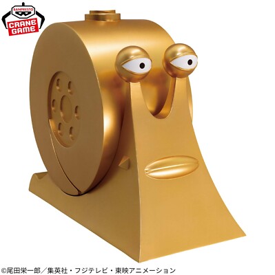 DEN DENMUSHI GOD One Piece Transponder Snail Speaker Figure Golden Den Den mushi