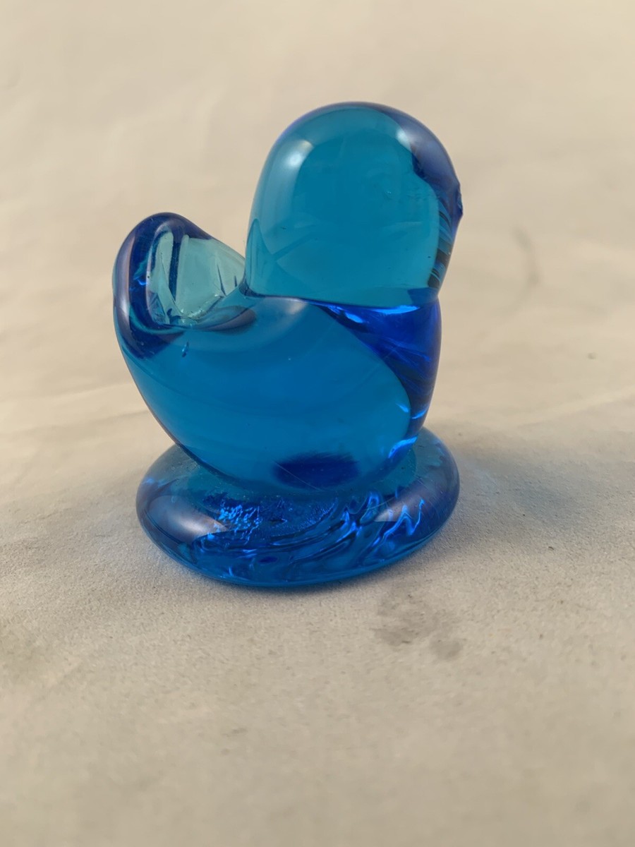 ガラスの青い鳥2羽のペアbluebird of hapiness