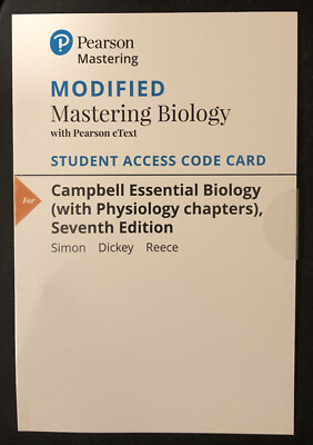 Modified Mastering Biology Campbell Essential Biology With Modified Mastering Biology Campbell Essential Biology With