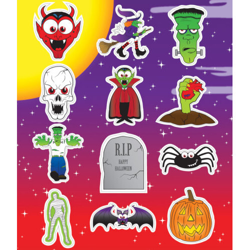 12 Kids Sticker Sheets Kids Party Bag Fillers Scrapbooks Reward Craft 35 Designs - Picture 16 of 37