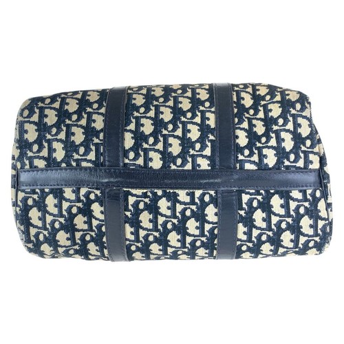 Christian Dior sac à main trotteur vintage sac boston marine 2024 argent toile quincaillerie