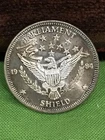 1984 Parliament Shield Eagle Scales Vtg Bullion-999 Silver 1 Oz Ounce Round Coin