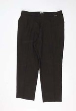 Marks & Spencer Damen Braun Polyestermischung Hose Gr&ouml;&szlig;e 18 L26 Normal