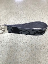 Key Ring Fob - Handmade with Designer - Baroque Fabric - Wristlet Style - NEW