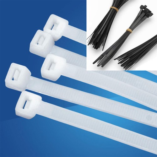 Cable de nailon de plástico de bloqueo automático de 4 mm lazos con cremallera envoltura cable correa de amarre - Imagen 3 de 12