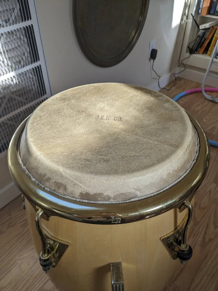 LP Classic Conga, Tumbadora, Quinto | JCR Mule Skins | 3 soportes Gibraltar Foto 4 de 4