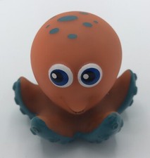 2006 Munchkin Octopus Orange / Blue Bath Toy Kids Plastic / Rubber - VERY RARE