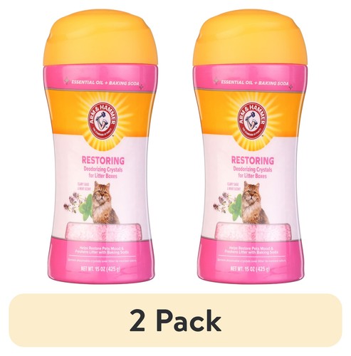 (2 Pack) Deodorizing Cat Litter Crystals for Litter Boxes, Clary Sage & Mint Sc - Picture 12 of 12