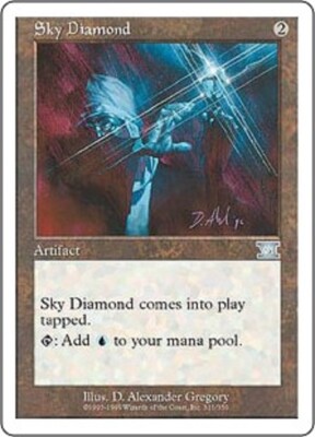 空色のダイヤモンド　Sky Diamond MTG 英語版foil 1x Sky Diamond Classic Sixth Edition card MTG Magic the Gathering