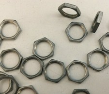 M9 x 0.75mm Potentiometer Nut 11mm AF 2mm Thick Zinc Alloy Multi Qty