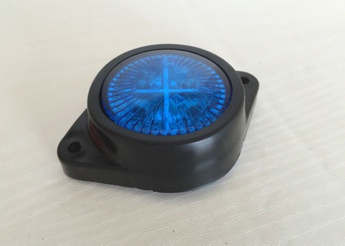 12V Rubber Blue Outline Position Marker Lights Bus Caravan Camper Van SUV ATV x5 - Picture 2 of 6