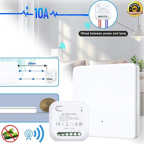 Funkschalter System 433mhz Funk-Wand-schalter & Funk-Empfänger batterielos! - Bild 10 von 15