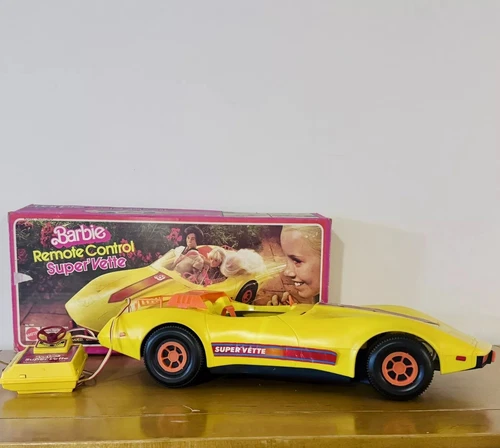 Vintage 1979 Mattel Barbie Remote Control Super’ Vette Car in Original Box WORKS