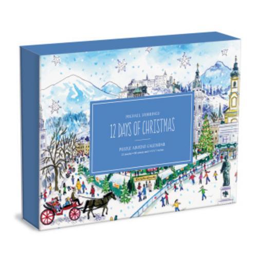 Thumbnail - Galison Michael Storrings 12 Days Of Christmas Advent Puzzle ...