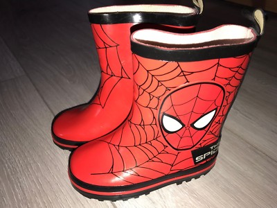 spiderman rubber boots