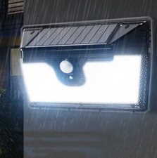 Applique Faretto Solare da Esterno LED COB Lampada con Sensore di Movimento IP65