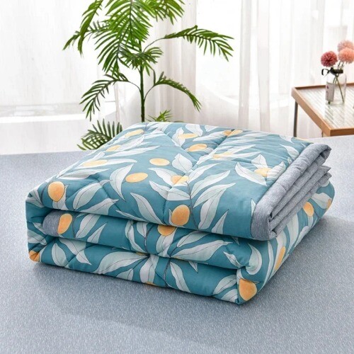 Simple Modern Air Condition Thin Blanket SummerQuilt Cotton Fluffy Plaid Blanket - Bild 28 von 37