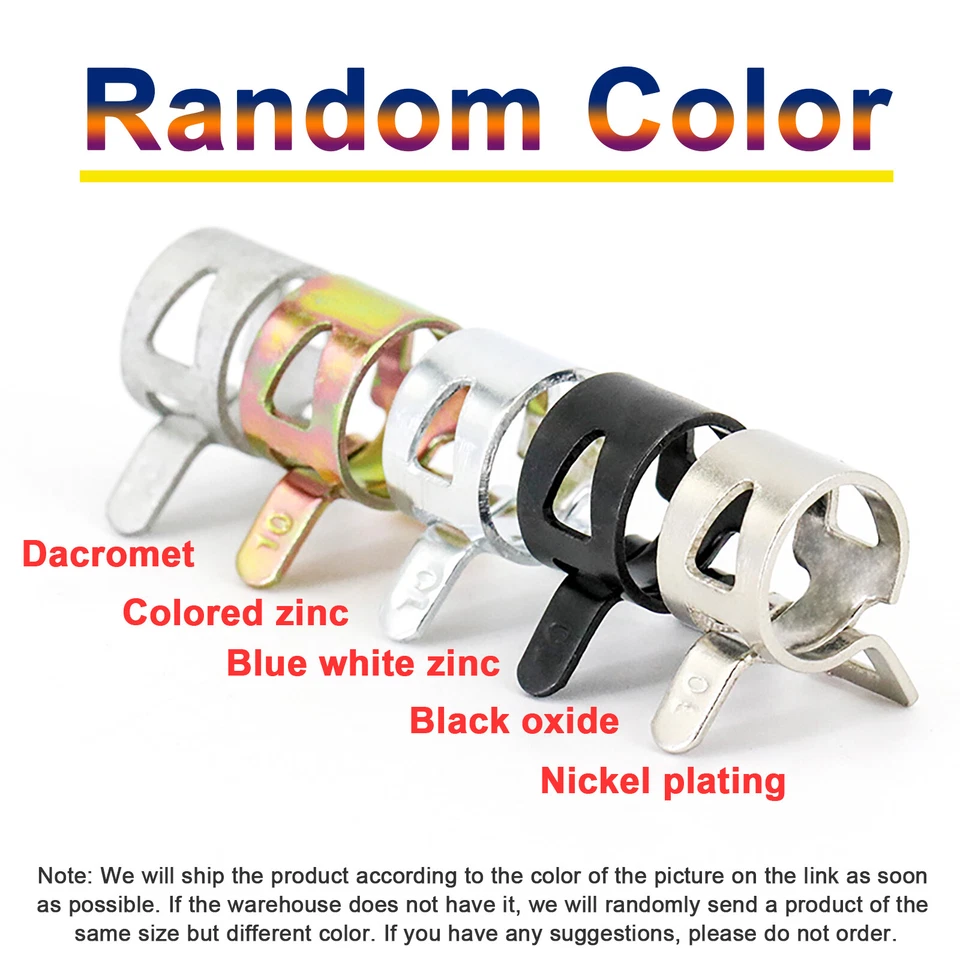 Fuel Line Hose Spring Clips Water Pipe Air Tube Clamps 4/5/6/7/8/10/12/15 - 46mm - Image 2 of 4