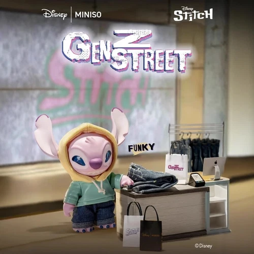 Authentic Miniso Disney Stitch Blind Box GenZ Street Vinyl Plush Doll Pendant - Picture 7 of 25