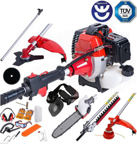 DEALOURUS Multi Function Garden Tool 5in1 Petrol Strimmer Brush Cutter Chainsaw  - Afbeelding 1 van 9