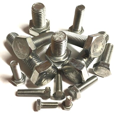 M6 x 50 mm SECHSKANT-GEWINDESCHRAUBEN A2 EDELSTAHL SECHSKANTKOPF VOLLGEWINDESCHRAUBEN