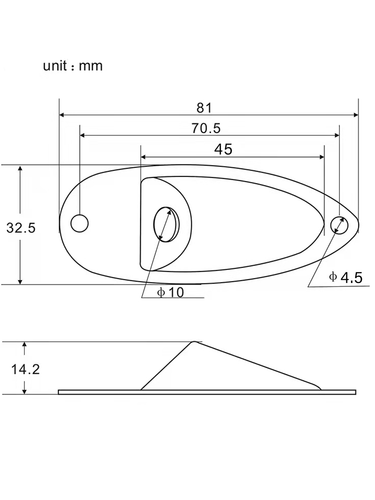 Presa Jack Plat Uscita con Viti Stile Barca Compatibile con Strat Style Elect - Foto 2 di 5