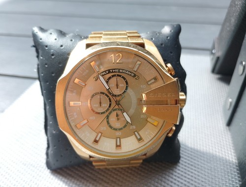 Diesel Uhr DZ 4360 Herrenuhr Mega Chief Gold Watch wenig getragen - Bild 6 von 12