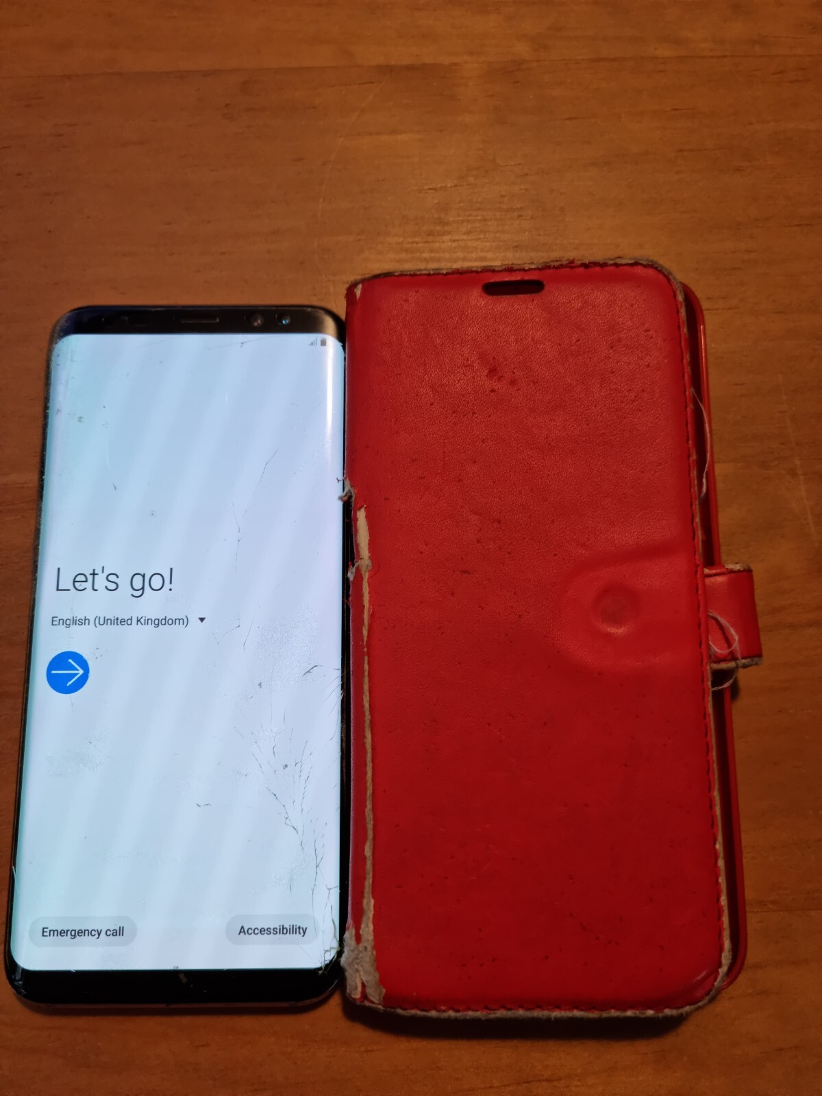 Samsung Galaxy s8 + plus. Unlocked. Small crack on screen. eBay