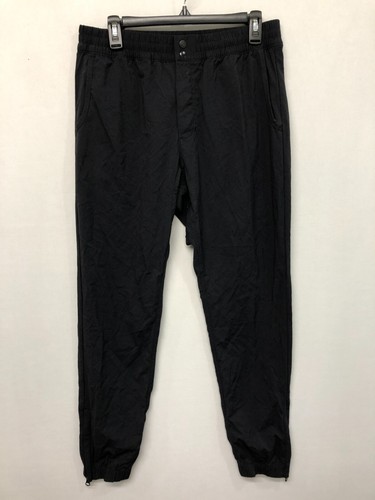 Nike Men Casual Chino Jogger Pants Size Large Nylon Blend Black B301 -11