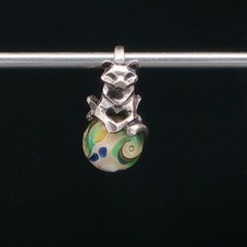 NEW | AUTHENTIC Trollbeads Art Noveau Cat Pendant OOAK HTF Event Bead