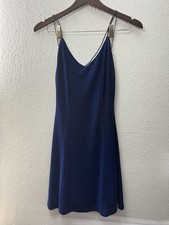 Lulu's Blue Sparkly Glittery Slip Dress Size Medium
