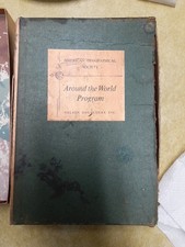 1957 AROUND THE WORLD PROGRAM by The American Geographical Society.3 Books