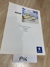 2005 Peugeot 1007 Specifications & Equipment Leaflet