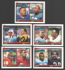 1991 Topps Football League Leaders (5 card subset)
