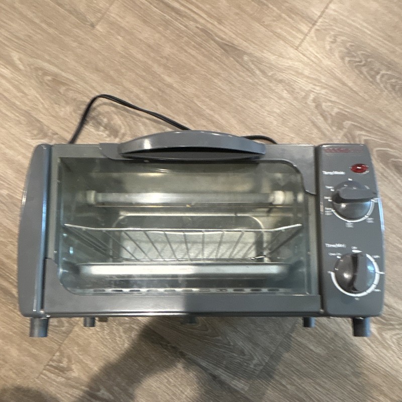 Stainless Steel Toaster Oven 1200W Electric Silver/Gray 30-Min Timer Toast