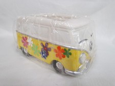 Ceramic Vw Split Window Bus Hippy Van Planter Flower Power Yellow New Ceramic Vw Split Window Bus Hippy Van Planter Flower Power Yellow New