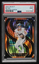 2024 Select Premier Level Orange Shock Prizm 280/399 Bo Nix PSA 9 MINT Rookie RC