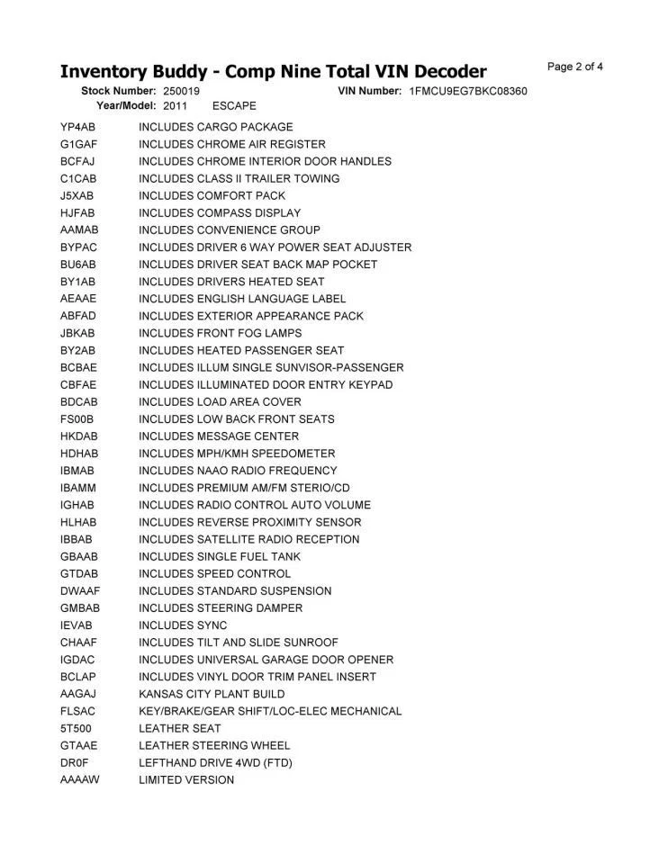 Engine Gasoline 3.0L VIN G 8th Digit Fits 09-12 ESCAPE 2668043 - Изображение 4 из 4