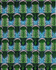 African Print Fabric/ Ankara - Blue, Green, Brown, Pink 'Eden Canopy, 1 YARD