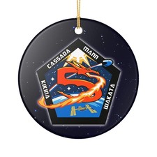 SpaceX Crew 5 Five 3" Ceramic Christmas Ornament Made In The USA Ships From The