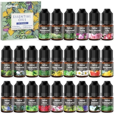 Therische Öle Set 24 Duftöle für Aromatherapie Kerzen