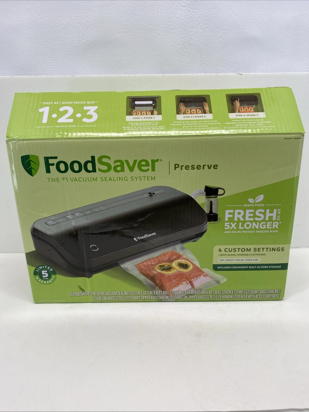 NOB FoodSaver Preserve The #1 Vacuum Sealing System VS2280 Starter Kit Read Desc