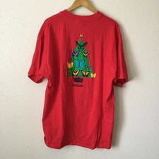 Neiman Marcus 1999 Butterfly Christmas Tree Catalog Cover Hanes Tshirt Size XXL