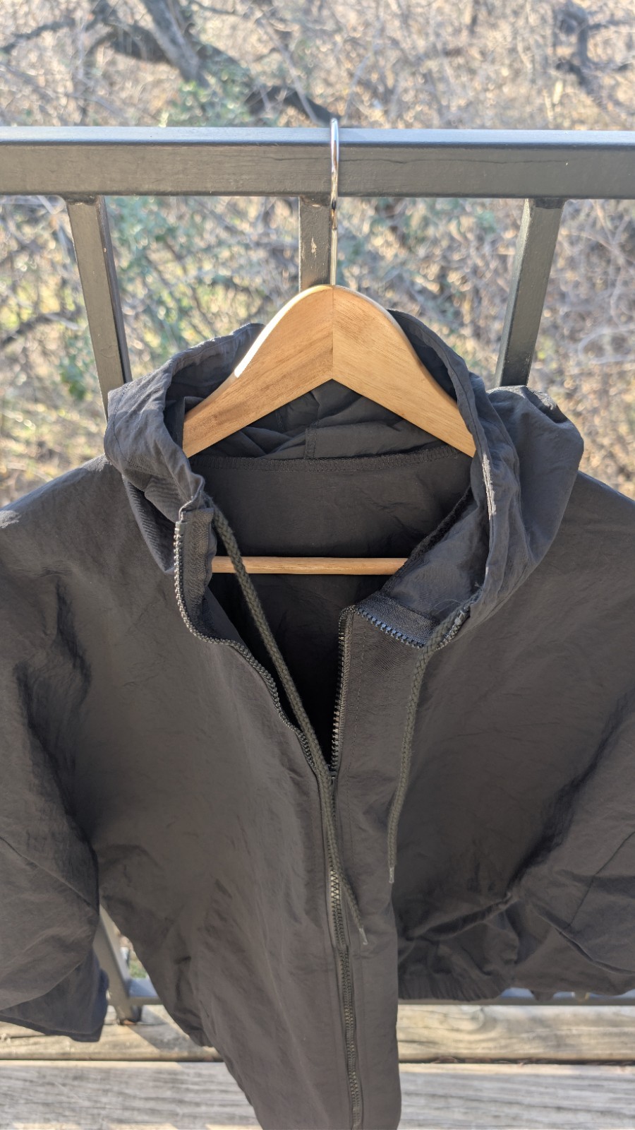 Yeezy WB-01 Black Nylon Windbreaker Jacket Size 2 (M-L) New thumbnail 6