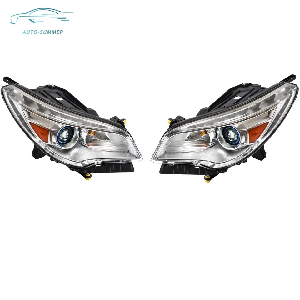 Left+Right For 2013-2017 Buick Enclave Headlight W/LED DRL&AFS HID Headlmap Assy Foto 2 de 4