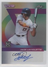 2024 Leaf Vivid Auto Gray Prismatic 2/9 Jace LaViolette #BA-JL1 Auto 13u1