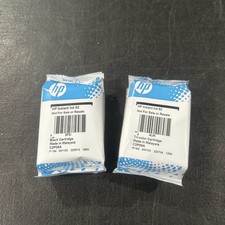 2-Genuine HP 62 Black  Tri-Color Ink Cartridges New In Sealed Packs