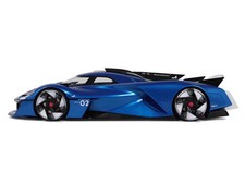 2024 Alpine Alpenglow HY6 Concept Car Specular Blue Metallic 1/18 Model Car by